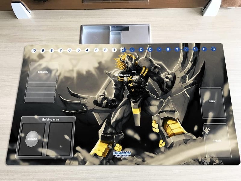 Mlikemat New DTCG Duel Playmat Digimon Diaboromon Trading Card Game TCG CCG Mat Pad + Free Bag (ZD002-324-SM) - Image 2